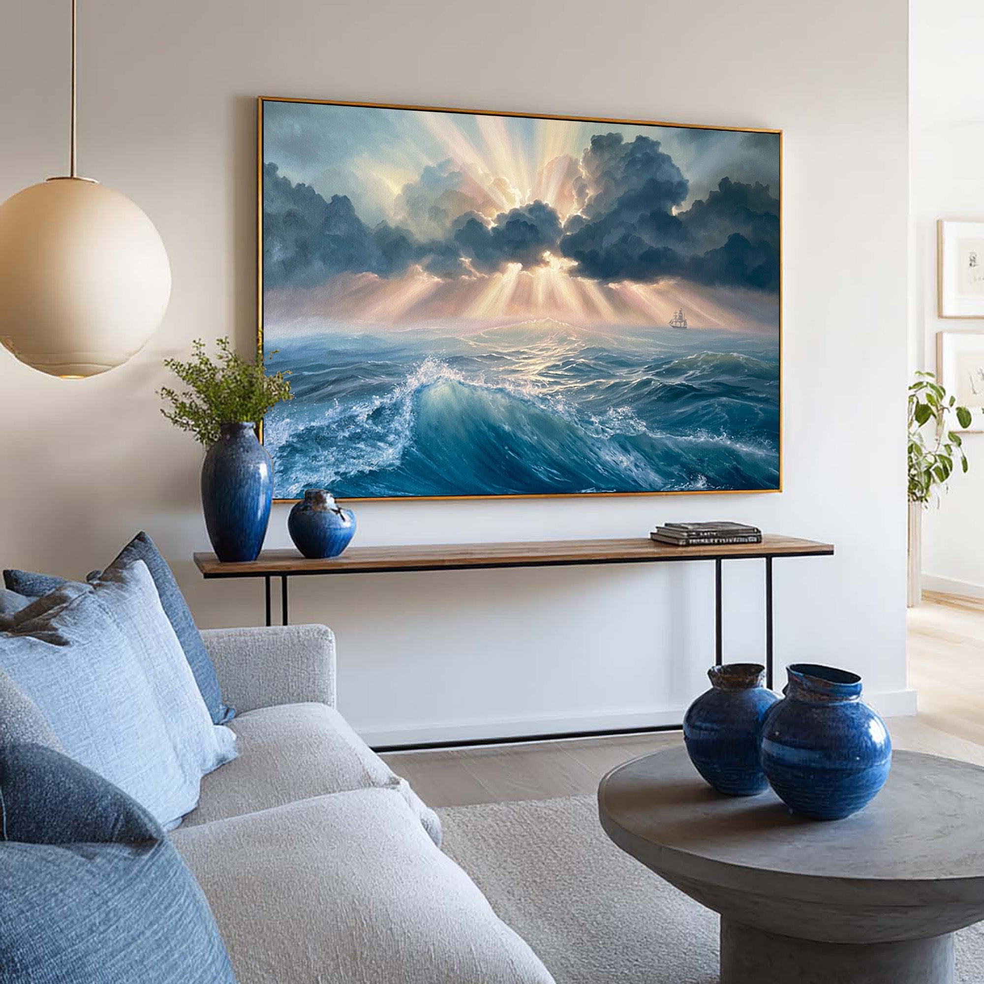 Ocean Waves Art-D008