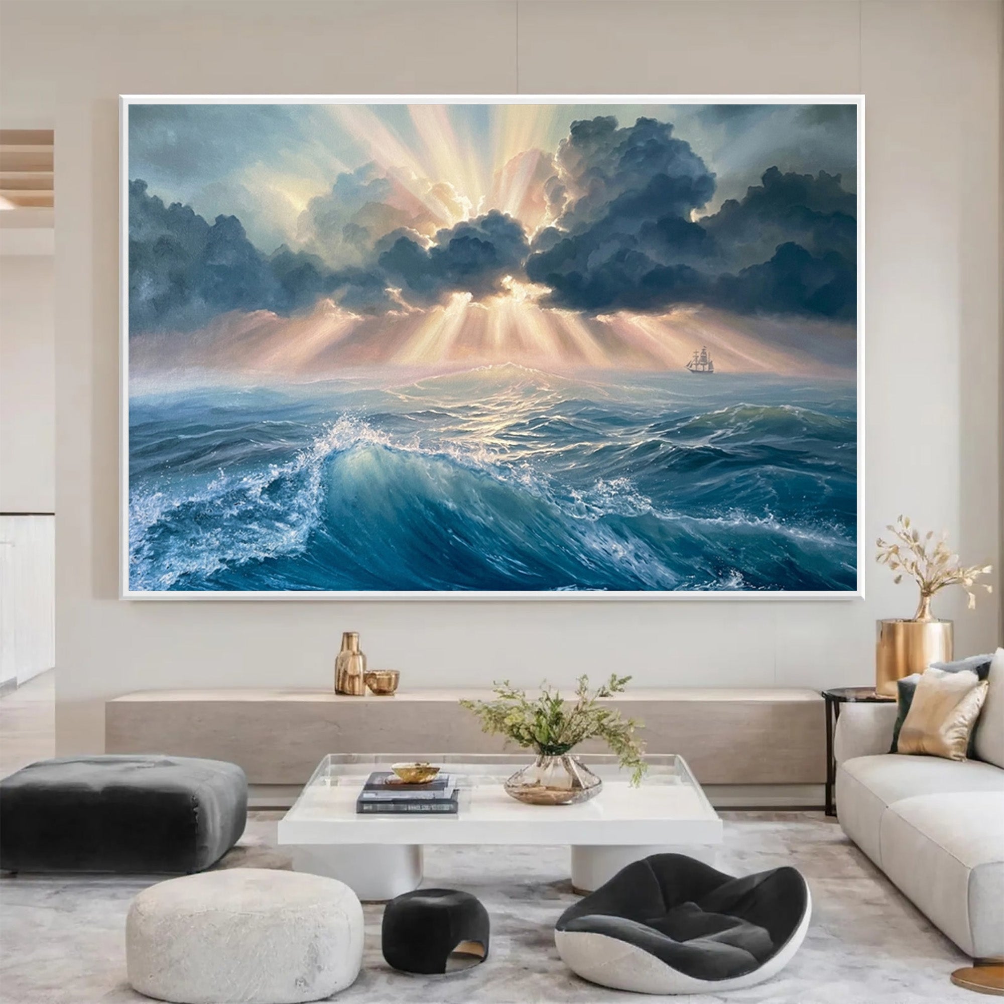Ocean Waves Art-D008