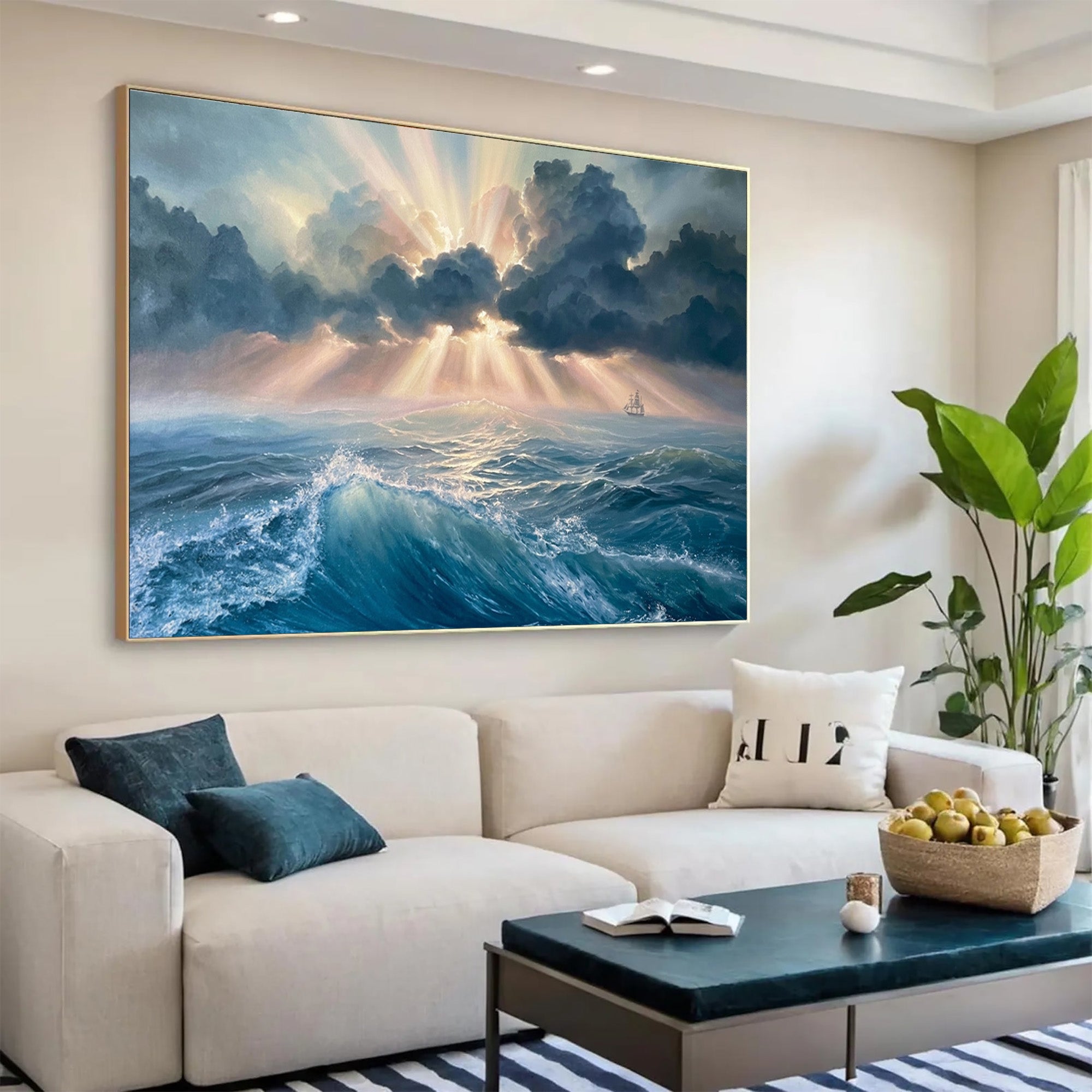 Ocean Waves Art-D008