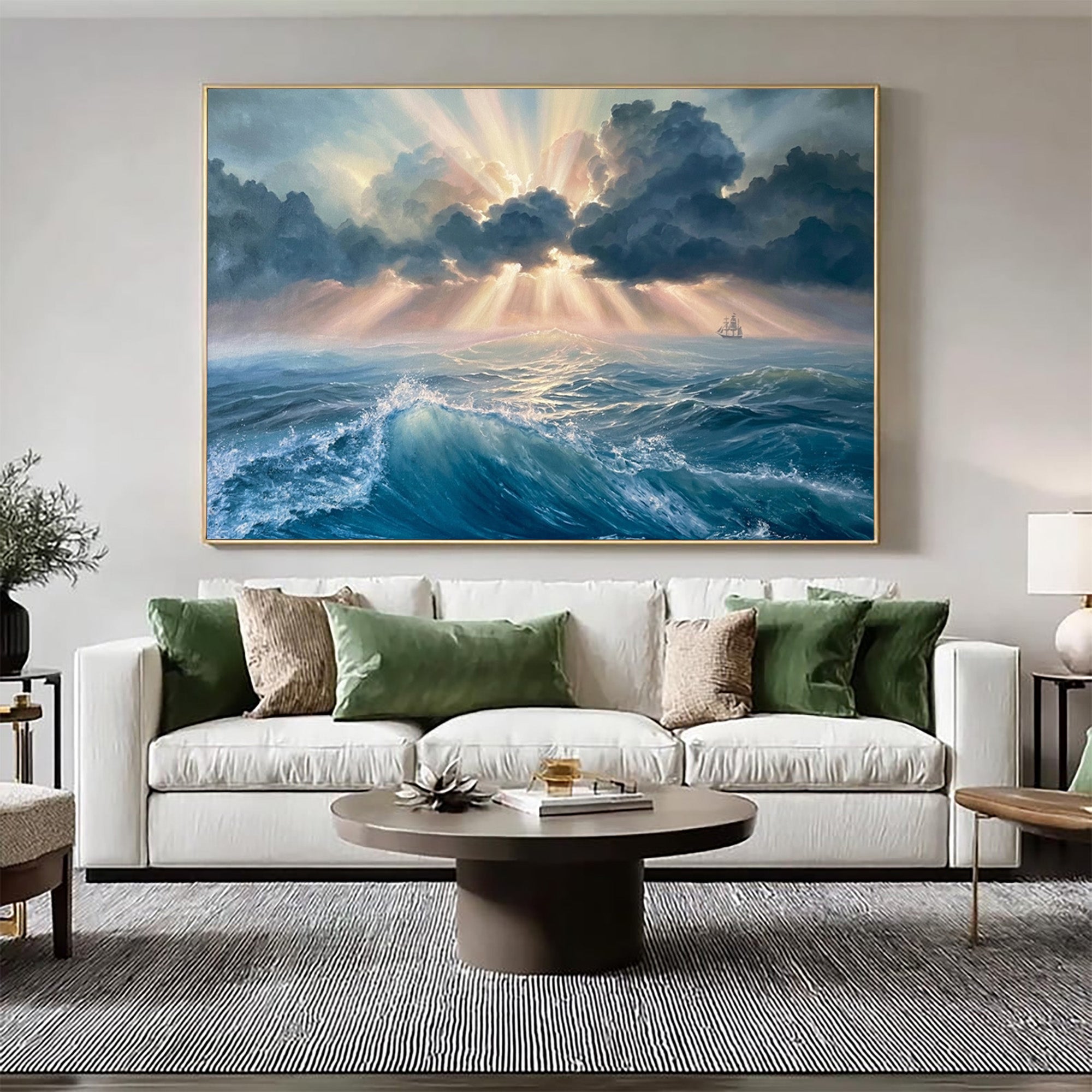 Ocean Waves Art-D008