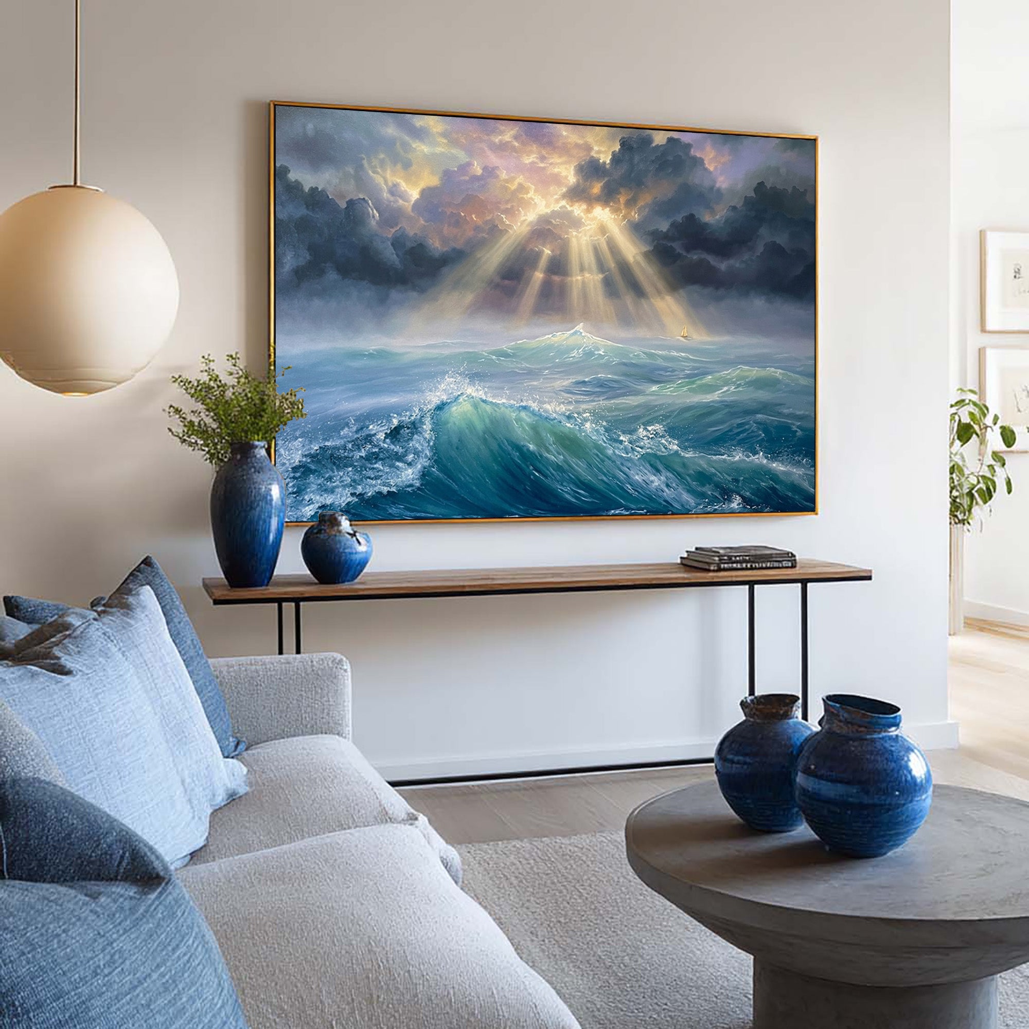 Ocean Waves Art-D009