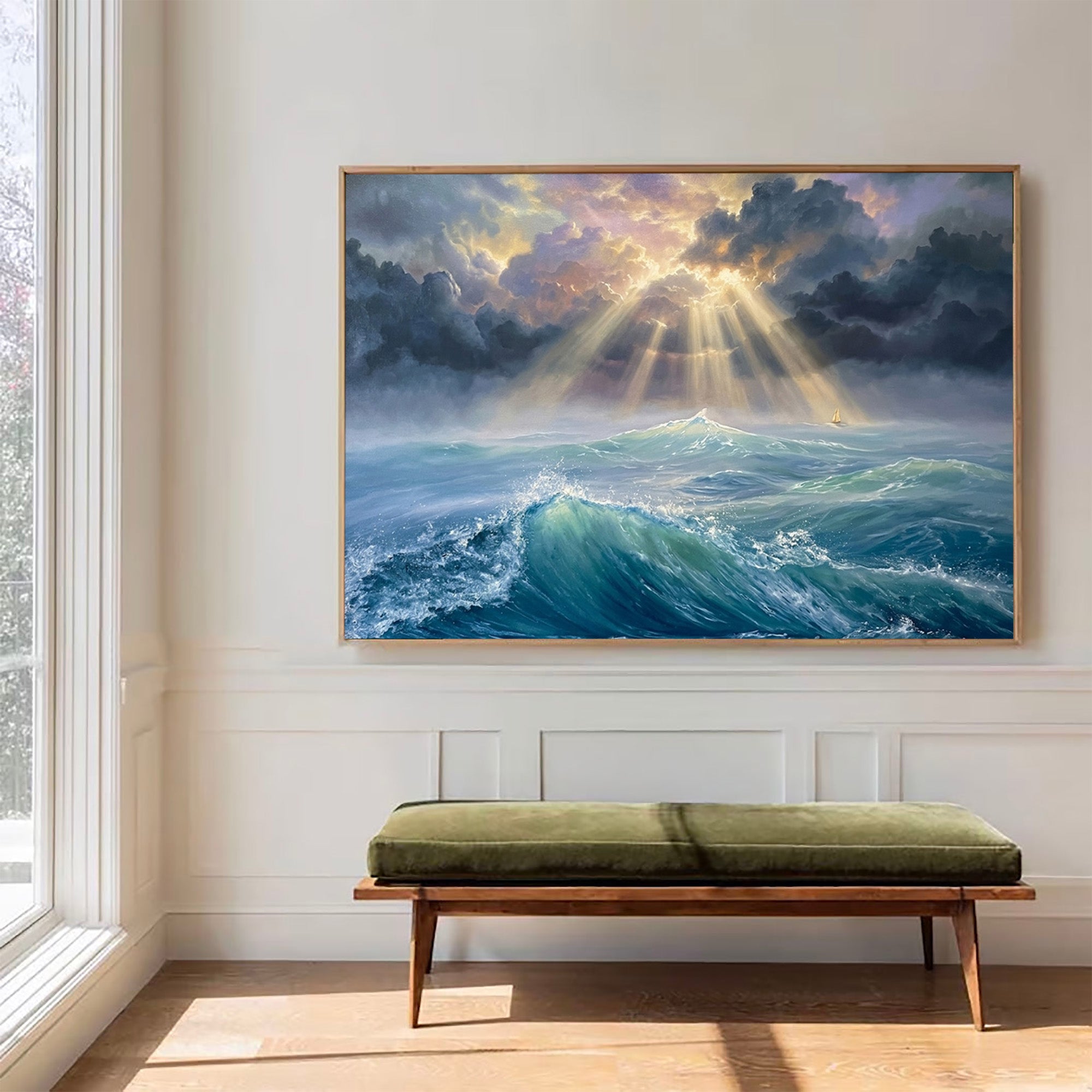 Ocean Waves Art-D009