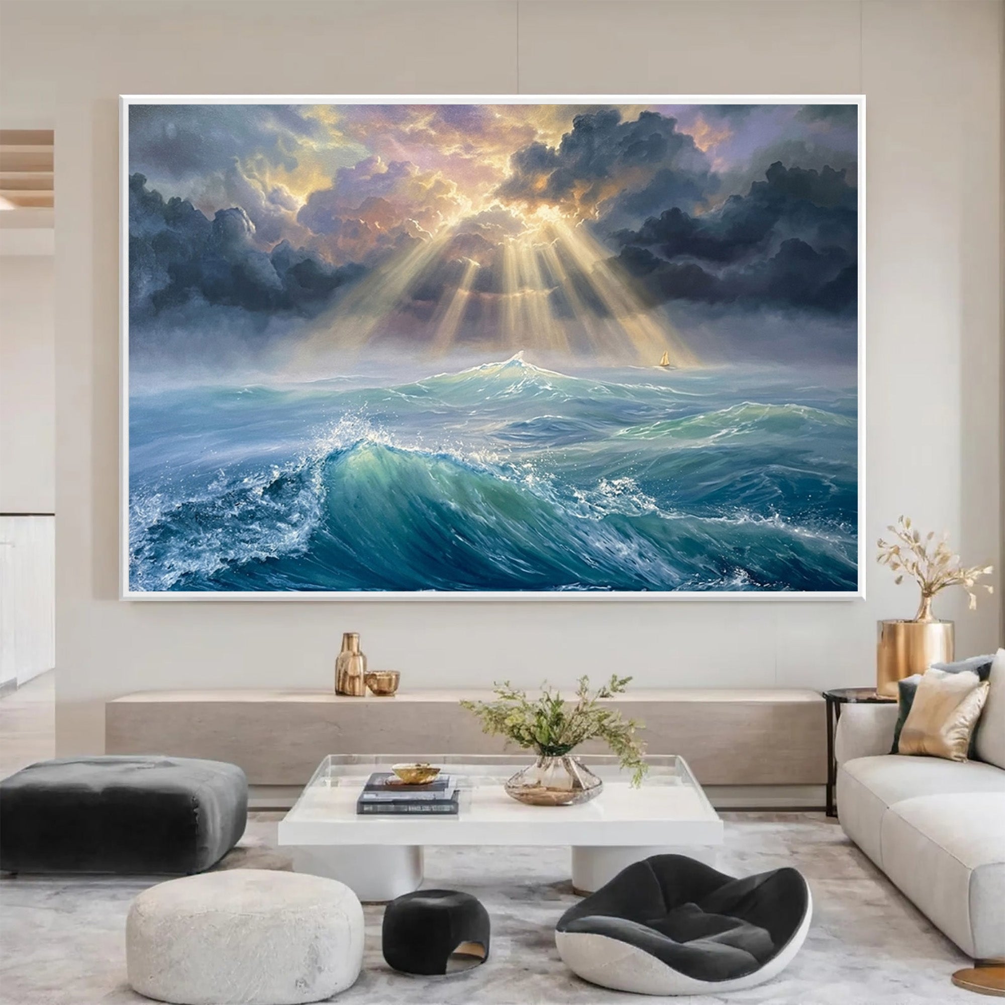 Ocean Waves Art-D009