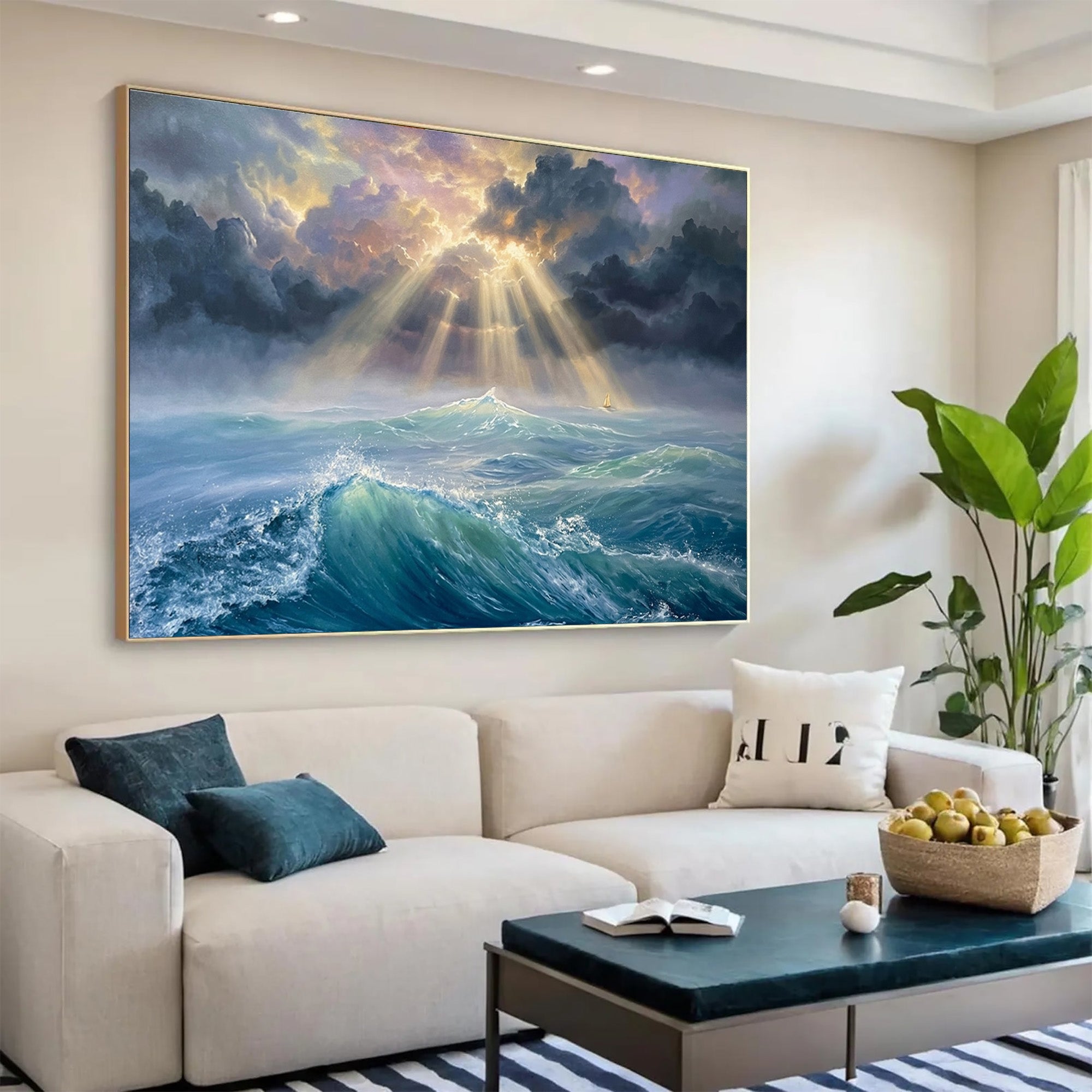 Ocean Waves Art-D009