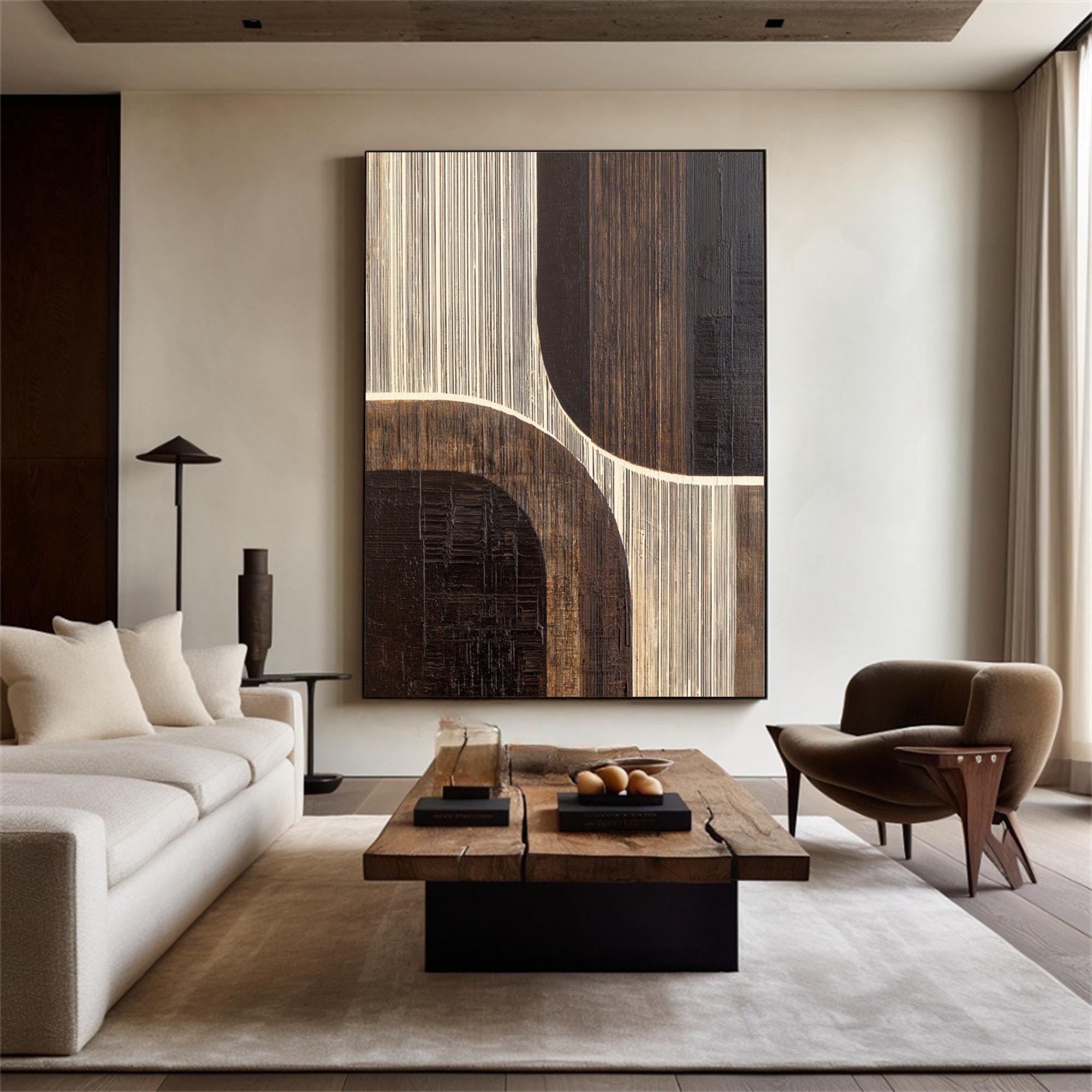 Brown Geometric Art-GP004