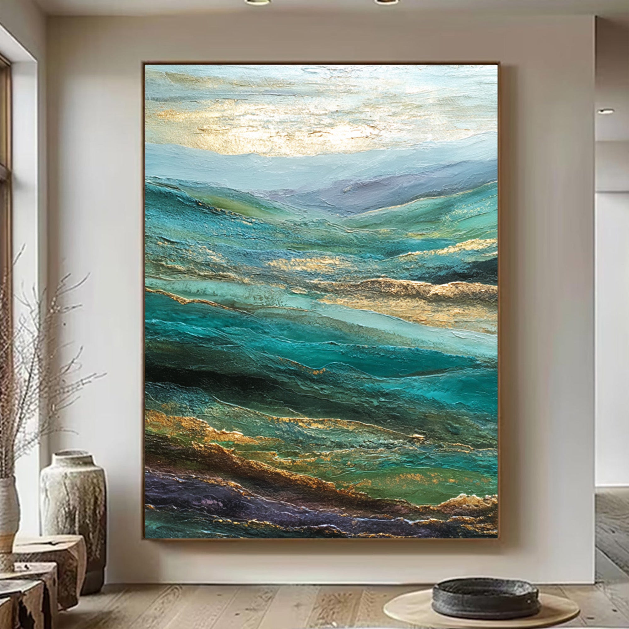 Abstract Mountain Art--XR001