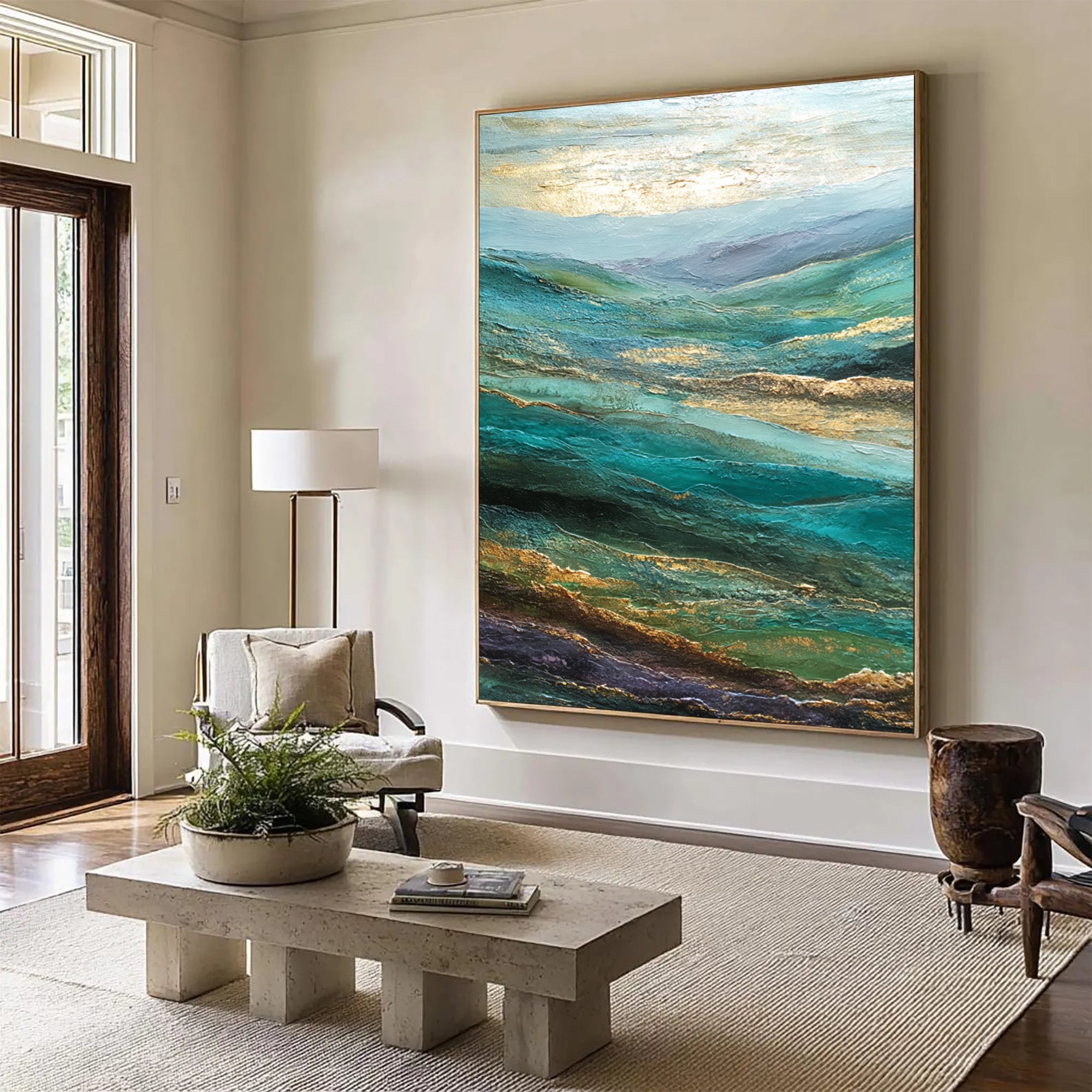 Abstract Mountain Art--XR001