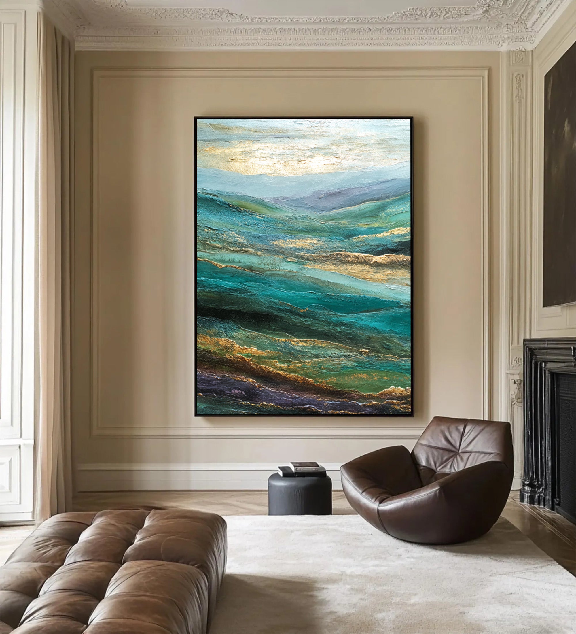 Abstract Mountain Art--XR001