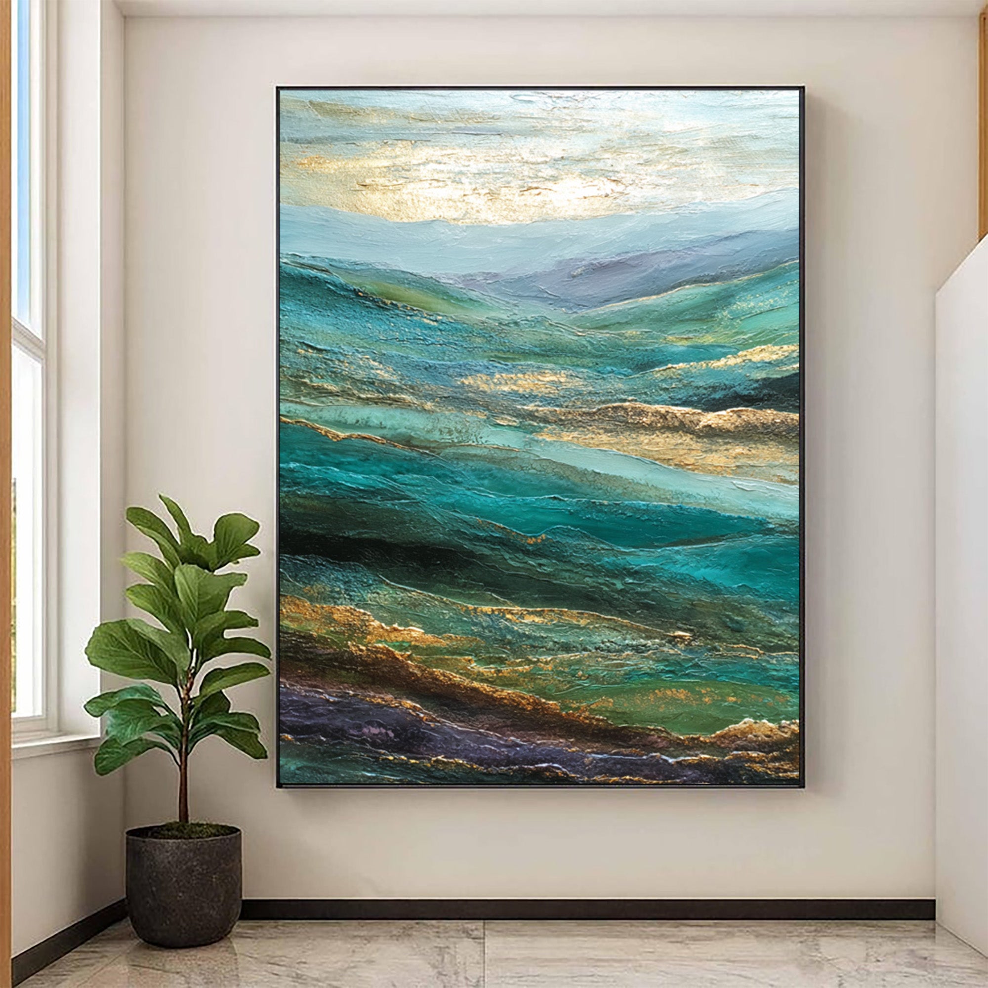 Abstract Mountain Art--XR001