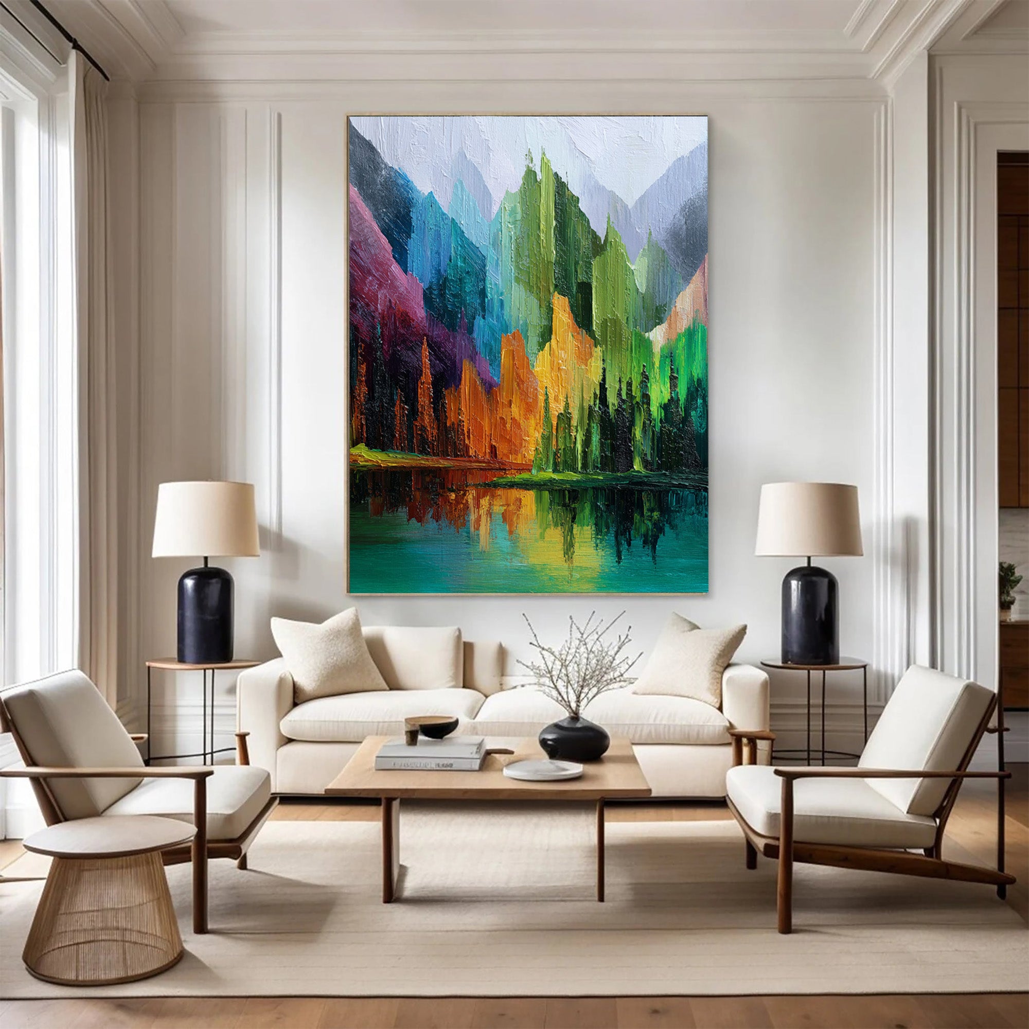 Colorful Mountain Art