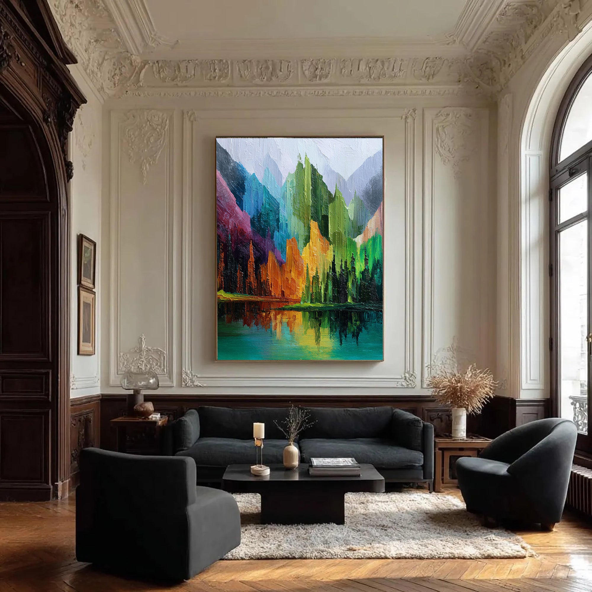 Colorful Mountain Art