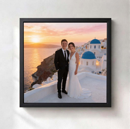 Personalized European Destination Wedding Art | Eternal Romance Across Iconic Sceneries