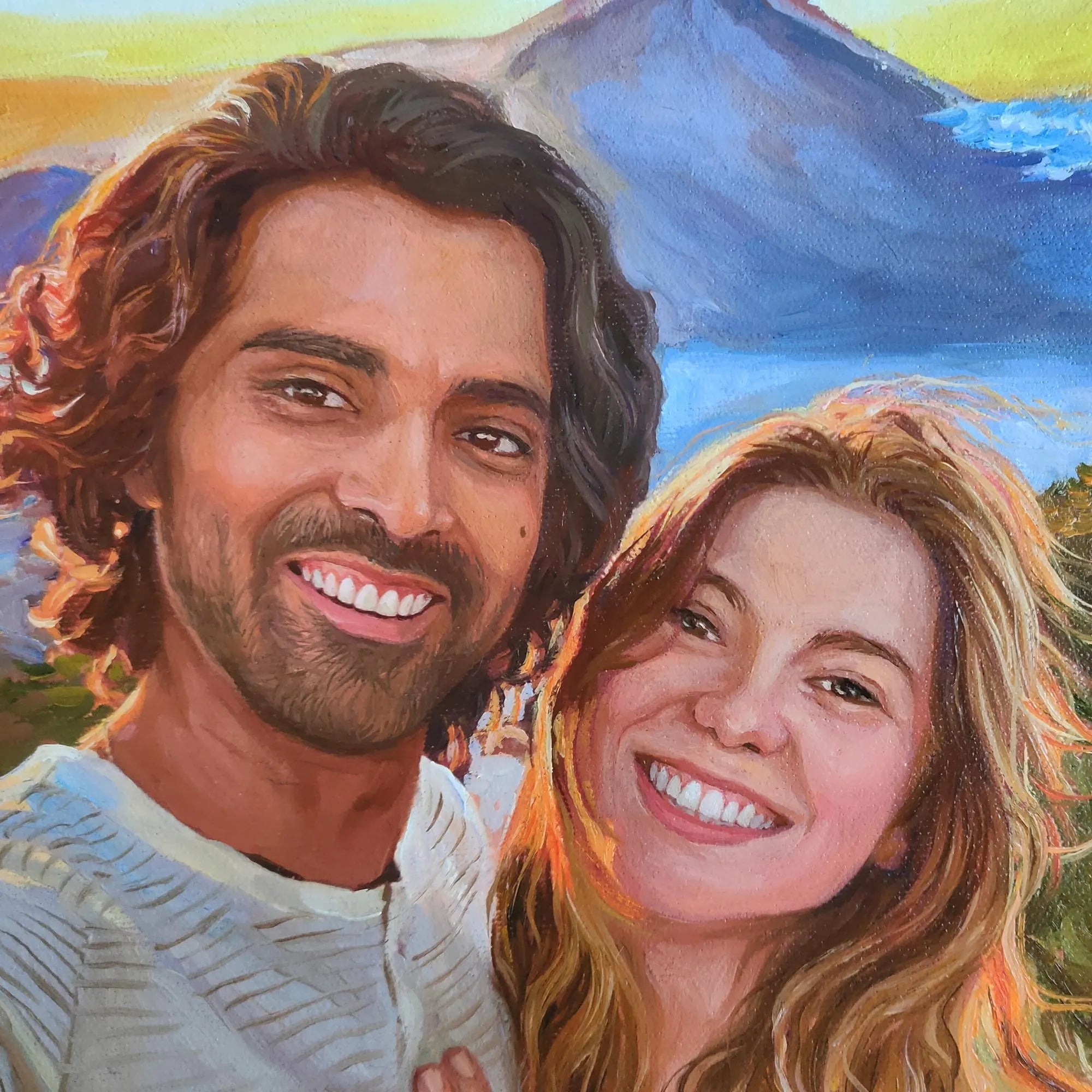 Custom Anniversary Oil Portrait - PaintingShack