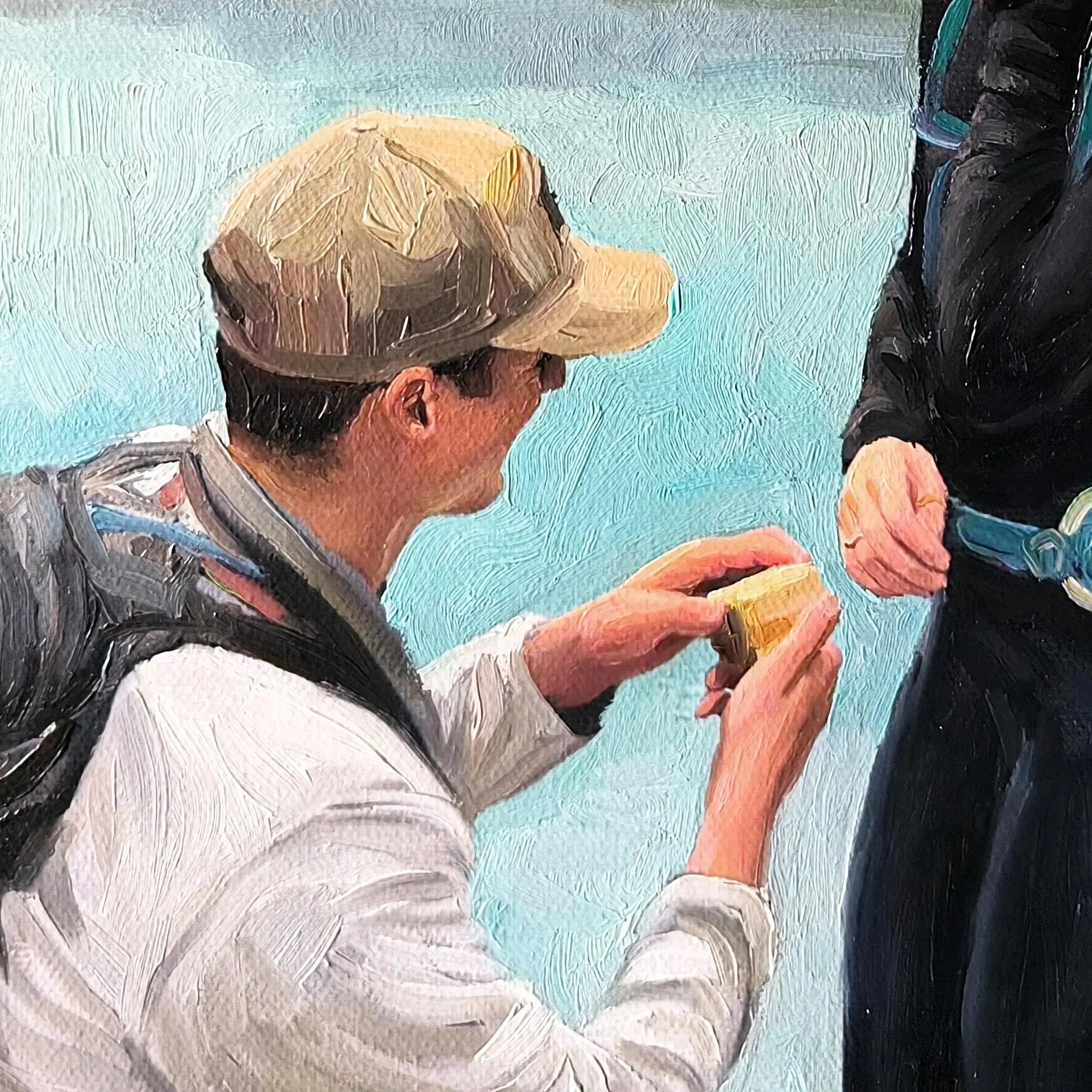 Custom Couple Portrait, Painting From Photo on Canvas, Proposal Oil Painting, Engagement Commission Art, Valentines Day Gif - PaintingShack