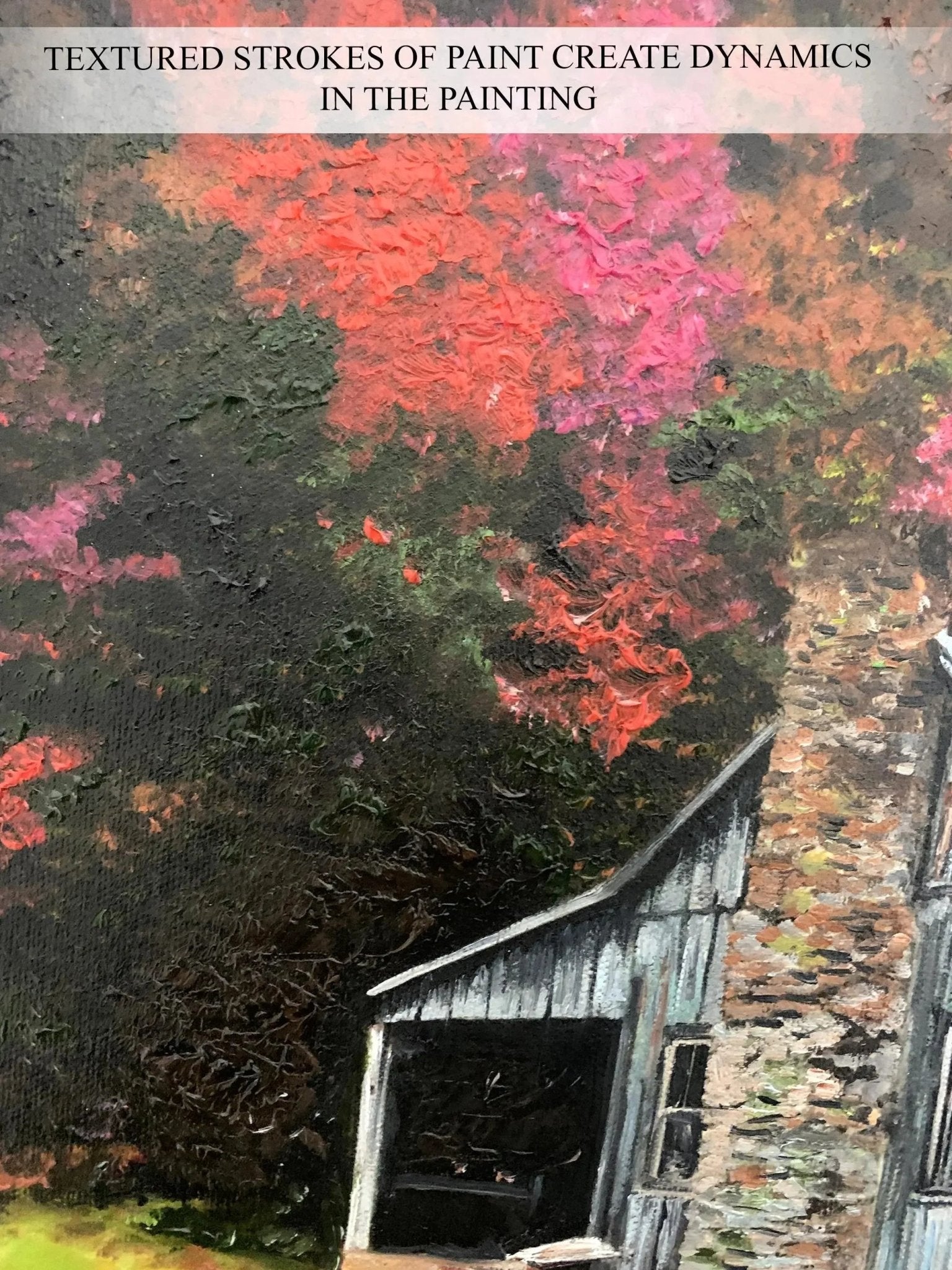 Custom Home Oil Portrait on Canvas from Photo, Commission Wall Art House Portrait Painting, Personalized Memory Housewarming Gift - PaintingShack