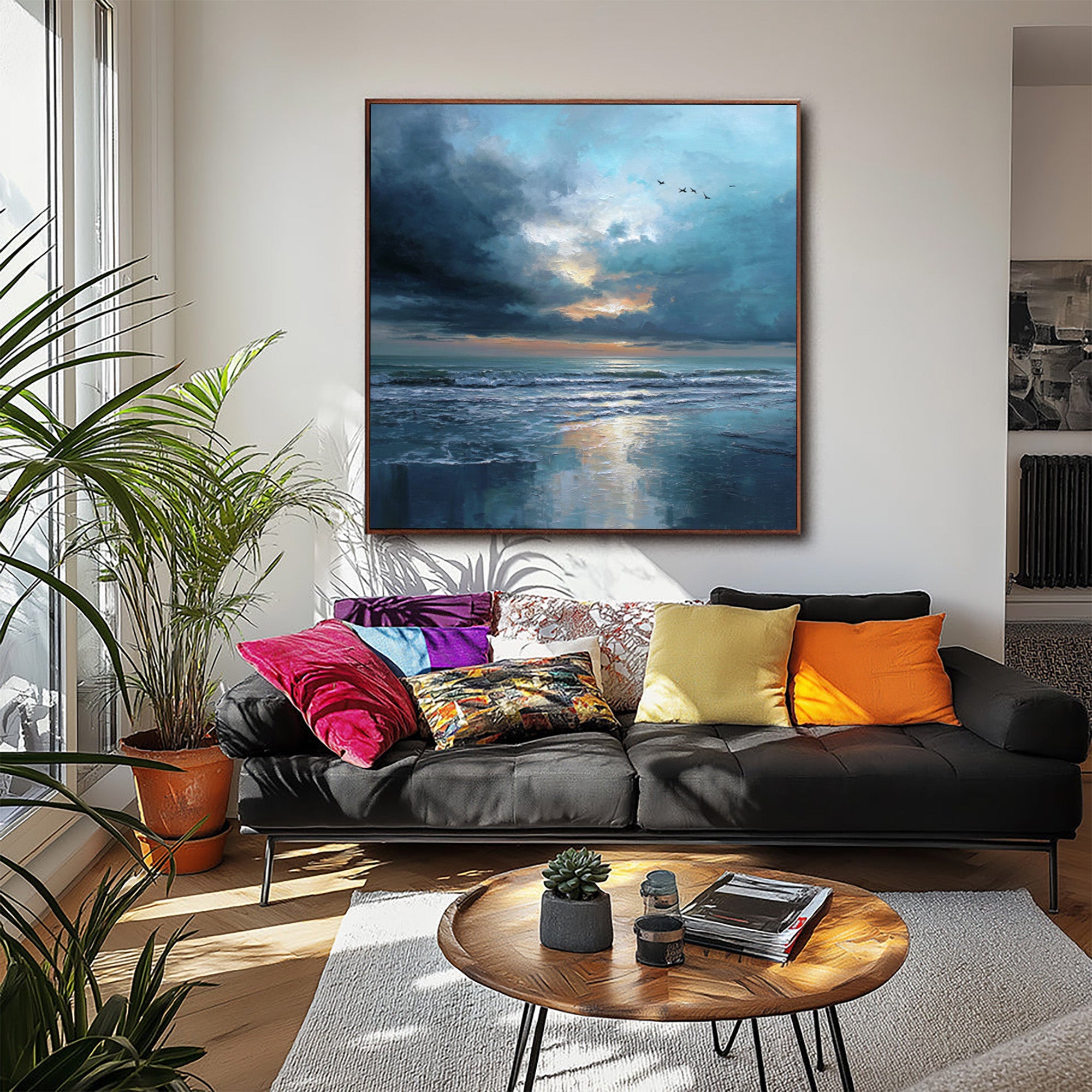 Blue Seascape Art