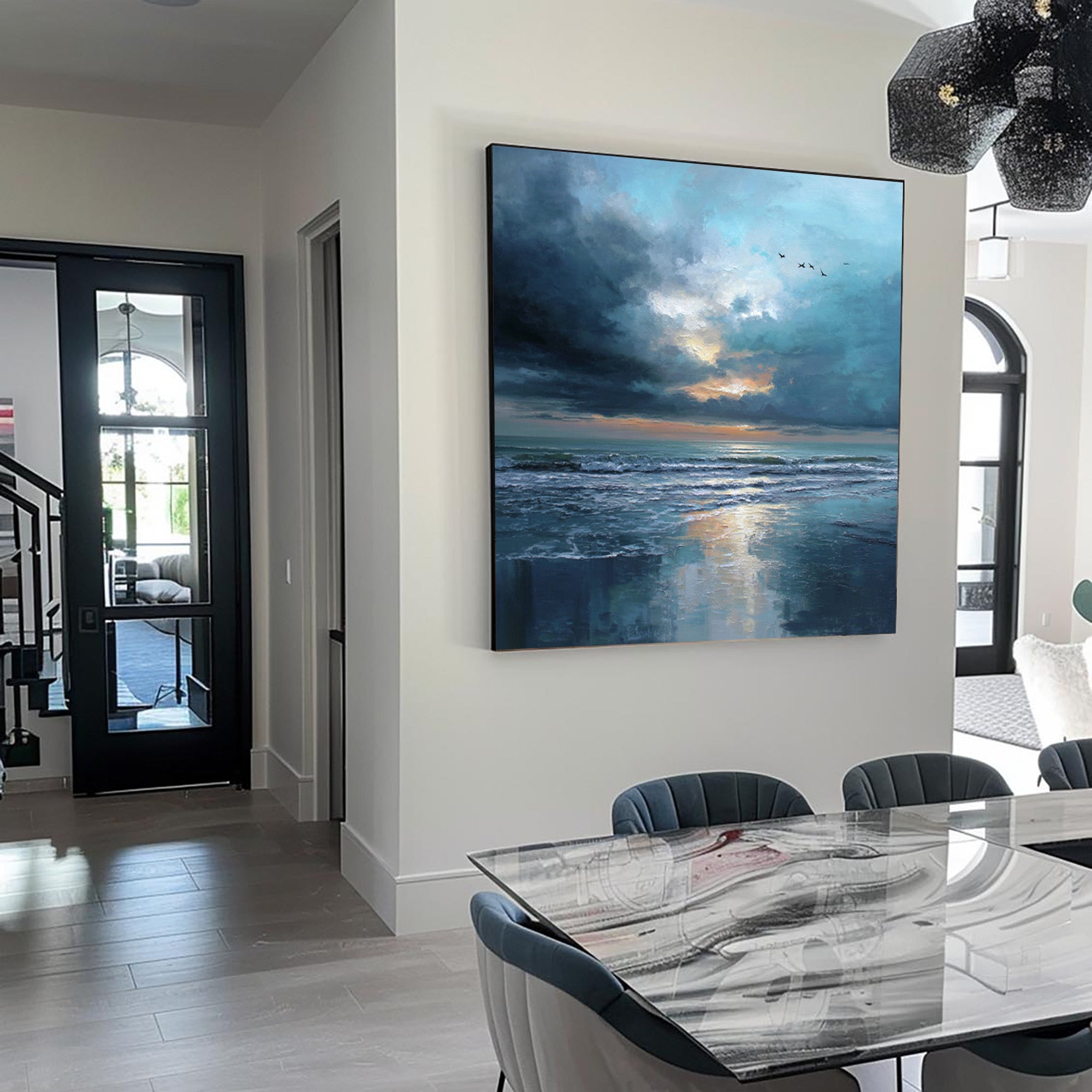 Blue Seascape Art