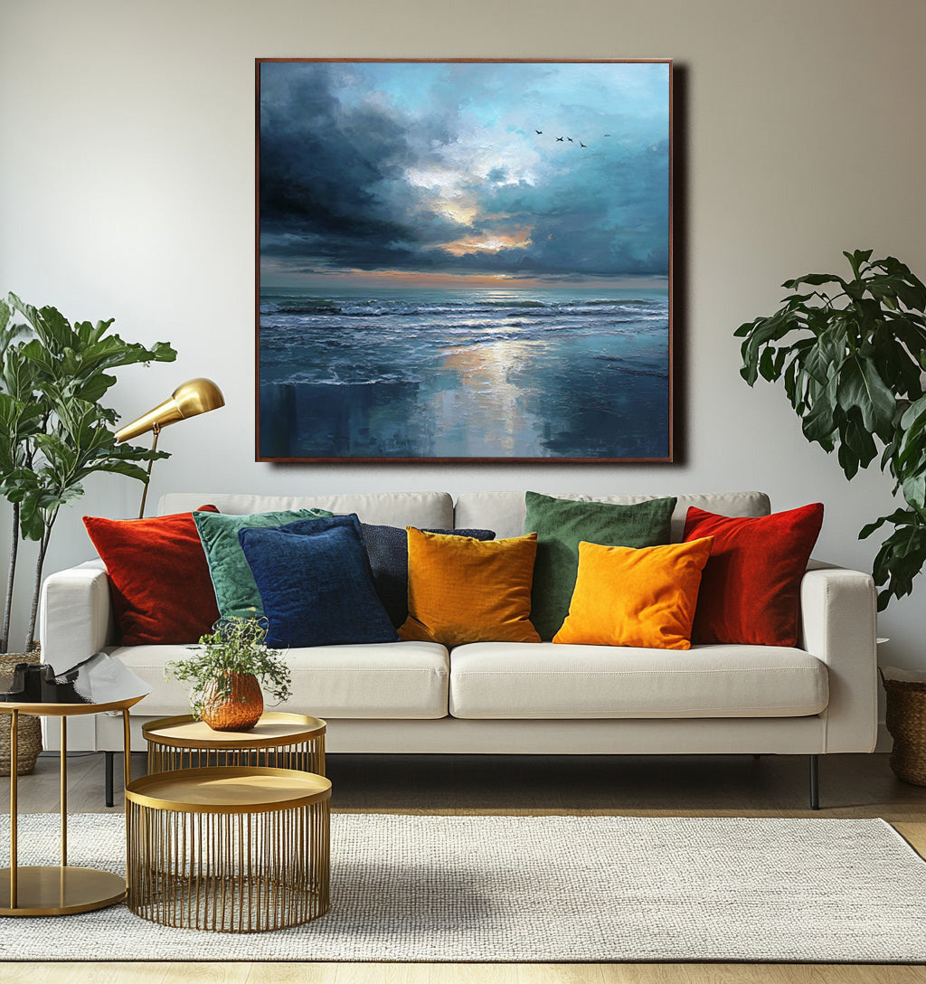 Blue Seascape Art