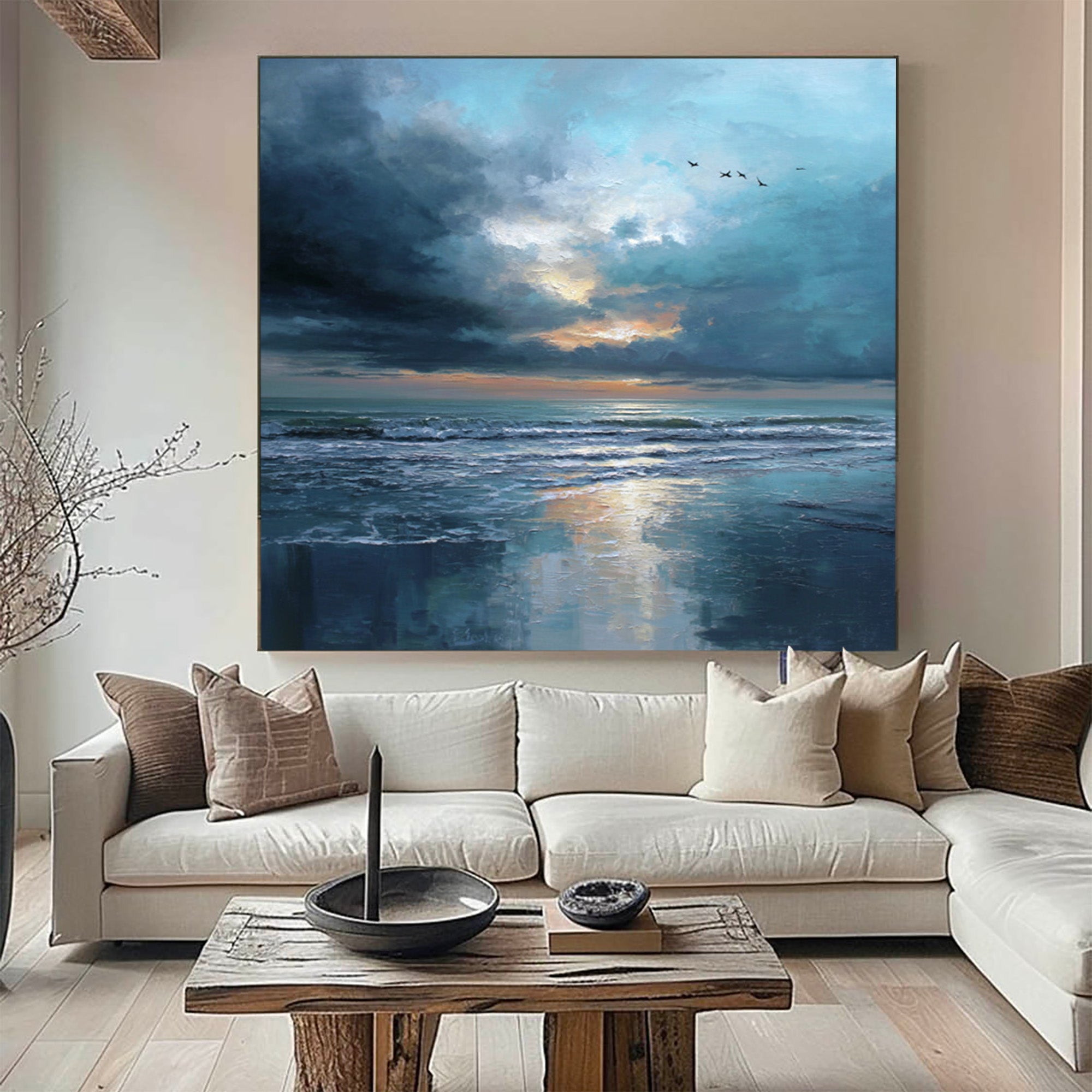 Blue Seascape Art