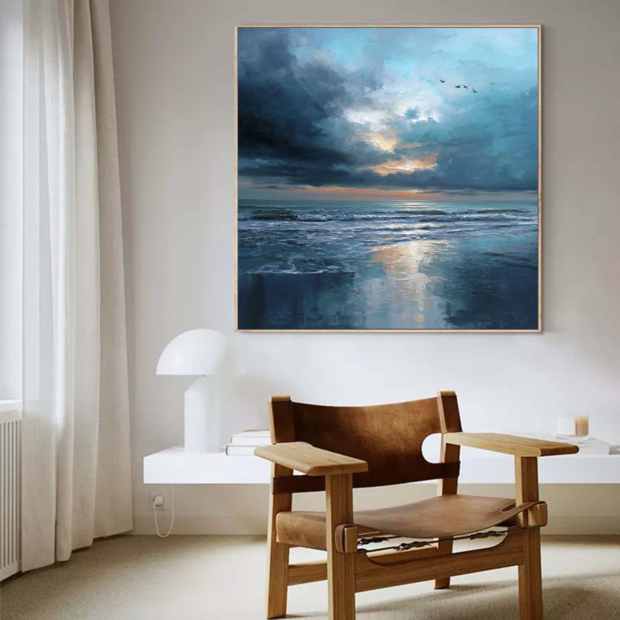 Blue Seascape Art