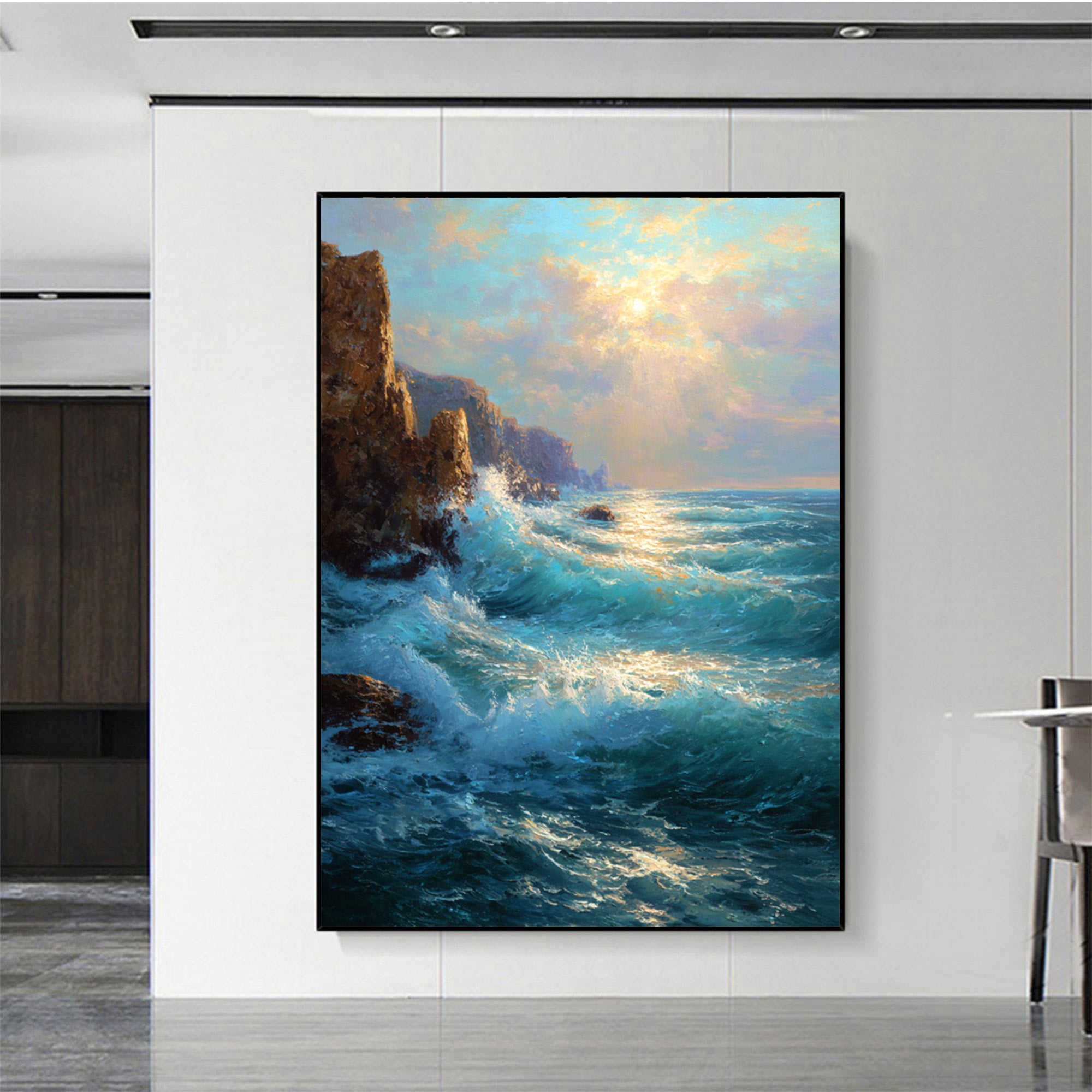 Ocean Waves Art-D014
