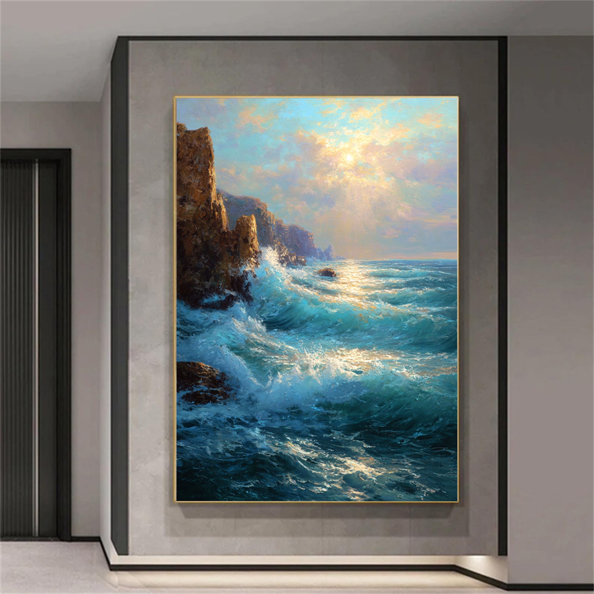 Ocean Waves Art-D014