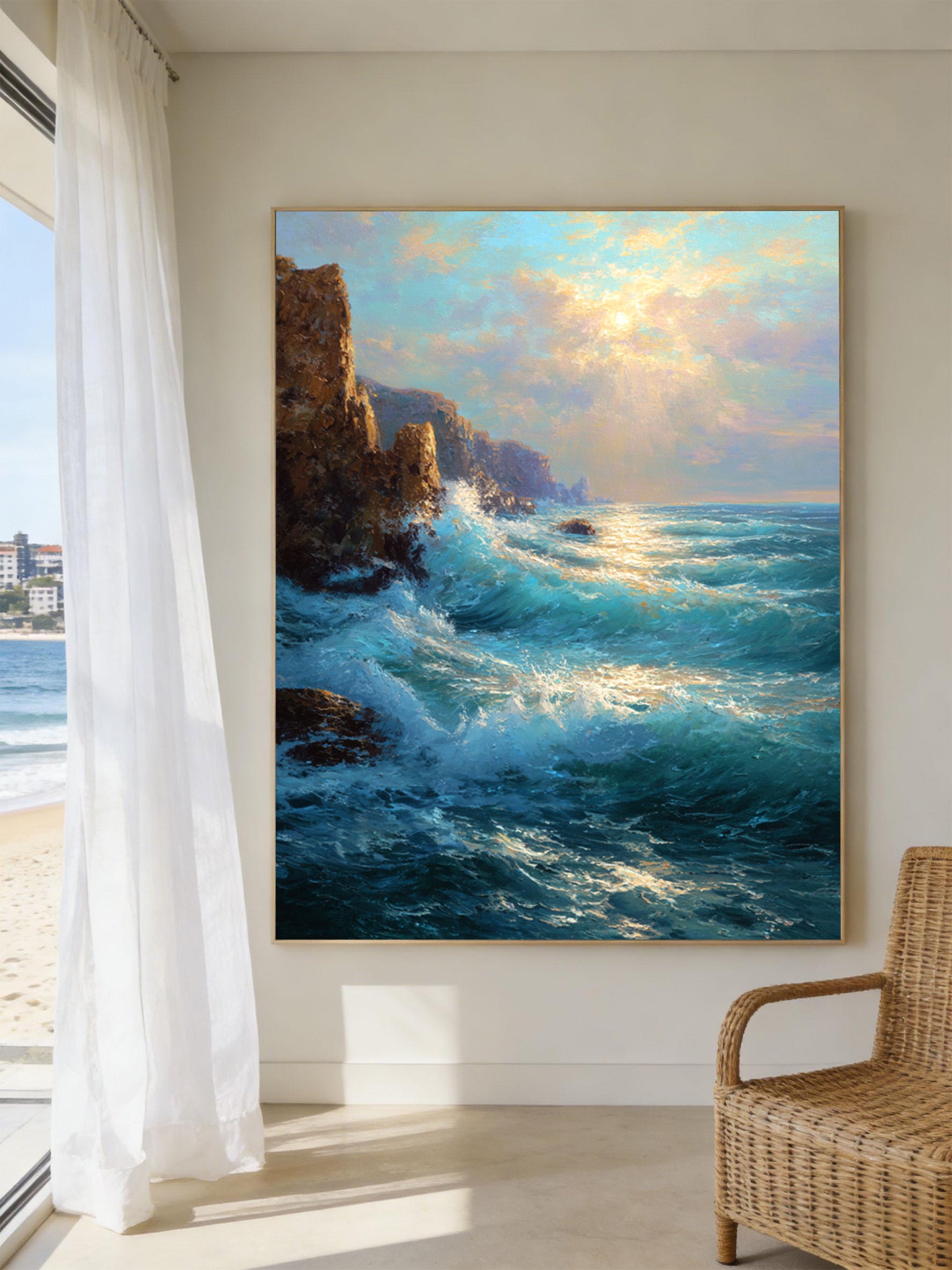 Ocean Waves Art-D014
