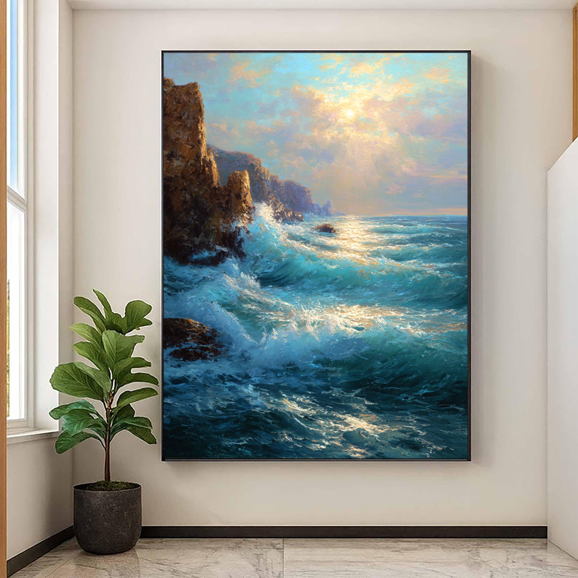 Ocean Waves Art-D014