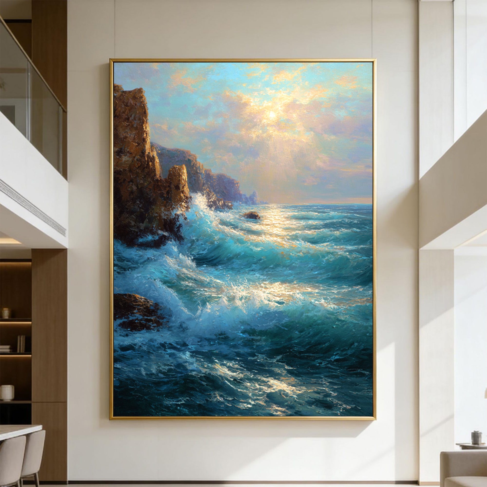 Ocean Waves Art-D014
