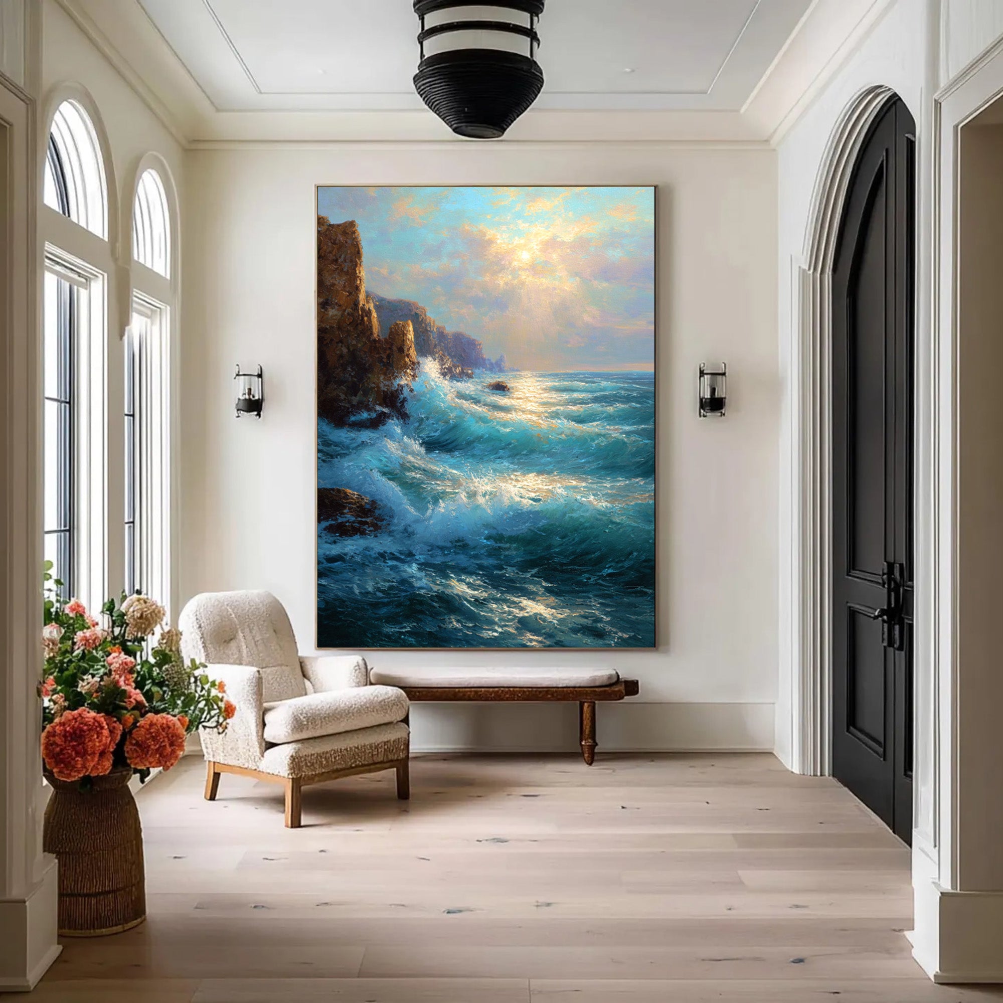 Ocean Waves Art-D014