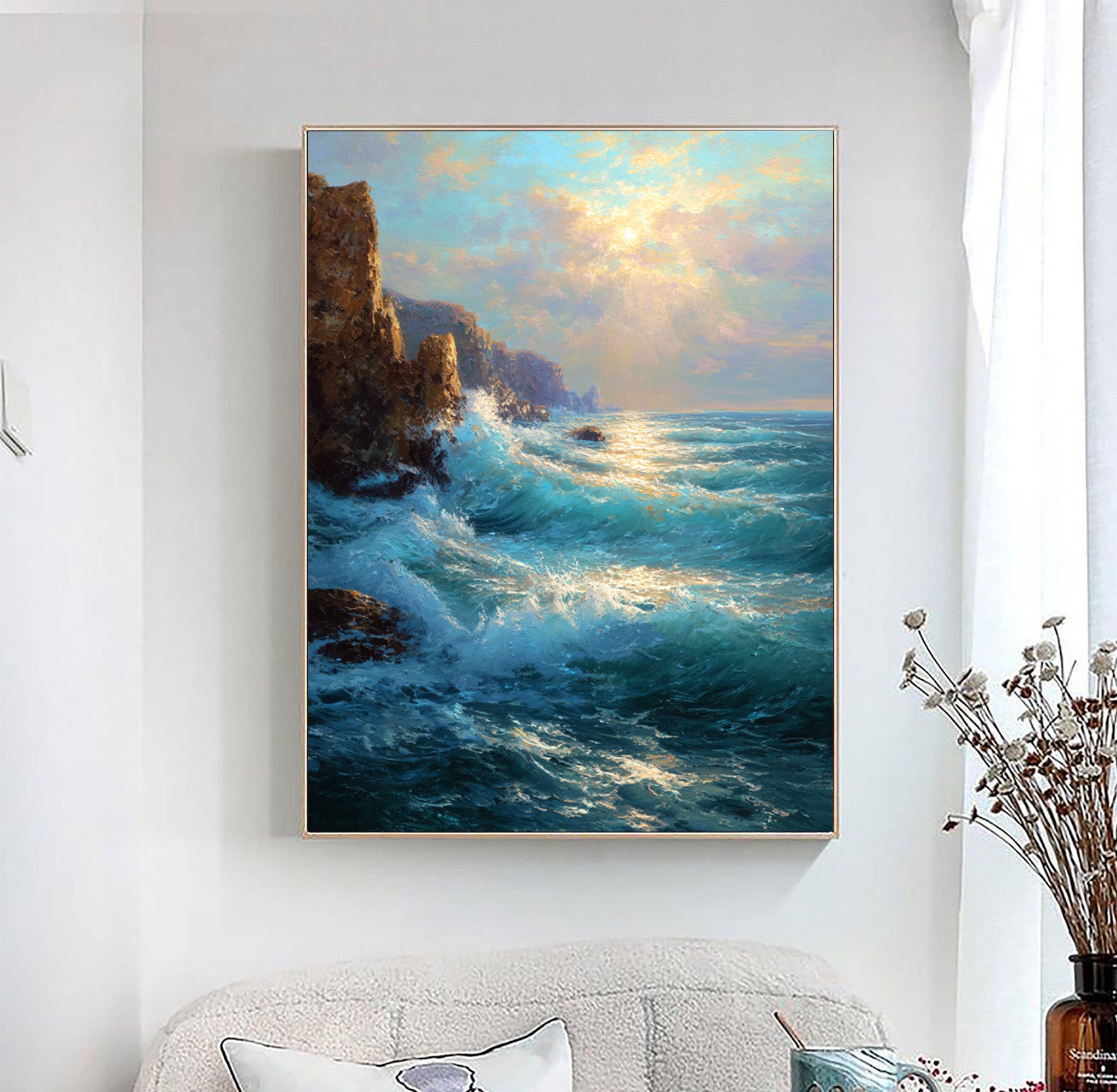 Ocean Waves Art-D014