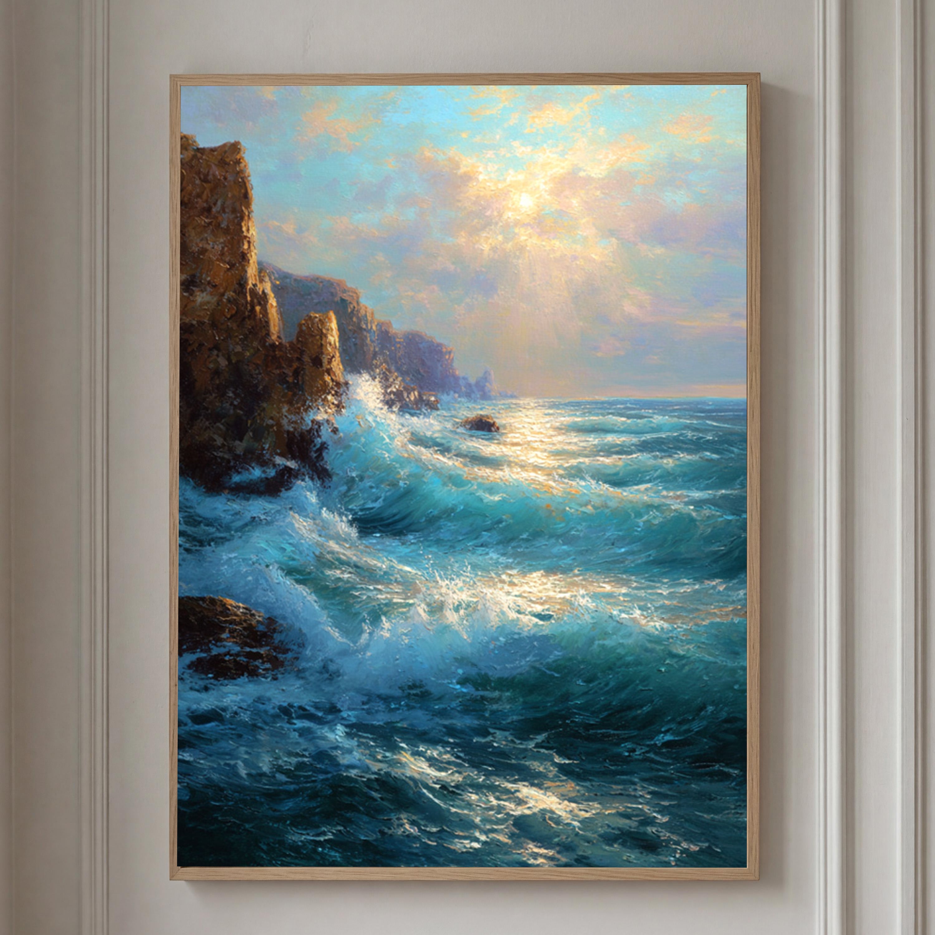 Ocean Waves Art-D014