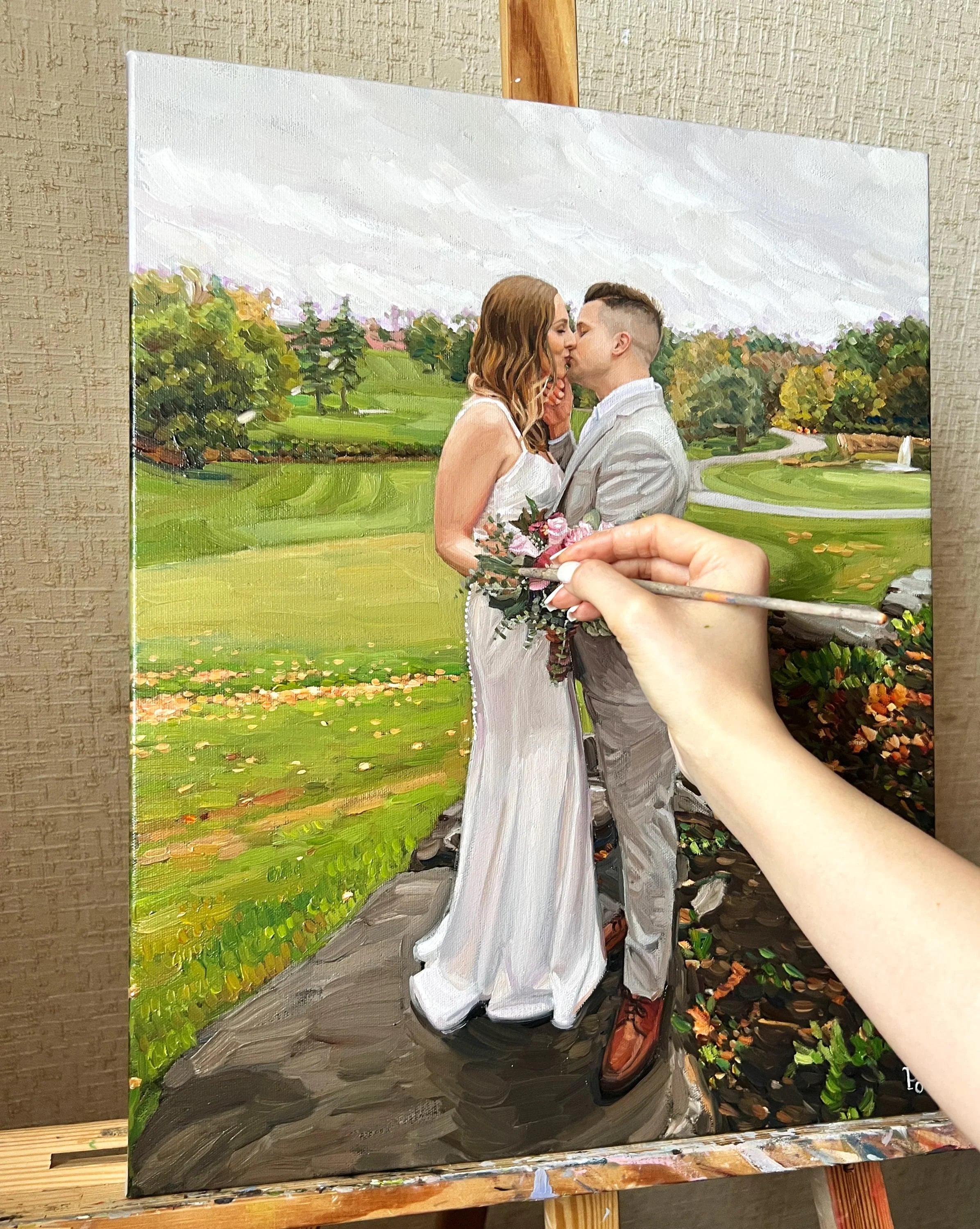 Custom wedding portrait